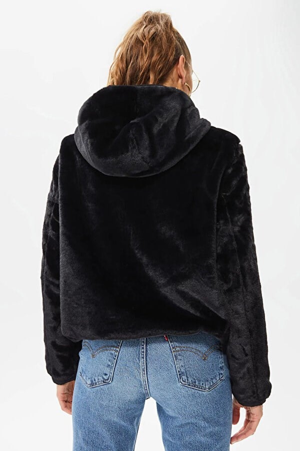 Only ONLDAHLIA REV. FUR JACKET OTW CS Siyah Kadın Ceket