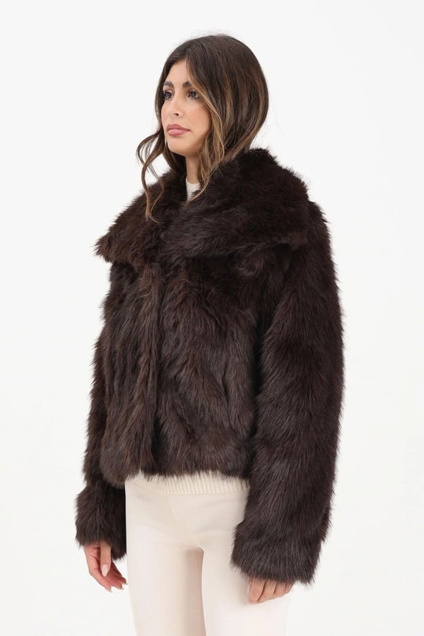 Only ONLDAWN FAUX FUR JACKET CC OTW Kahverengi Kadın Ceket