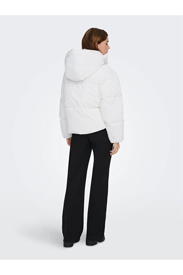 Only ONLDIXIE LIFE PUFFER JACKET CC OTW Beyaz Kadın Mont
