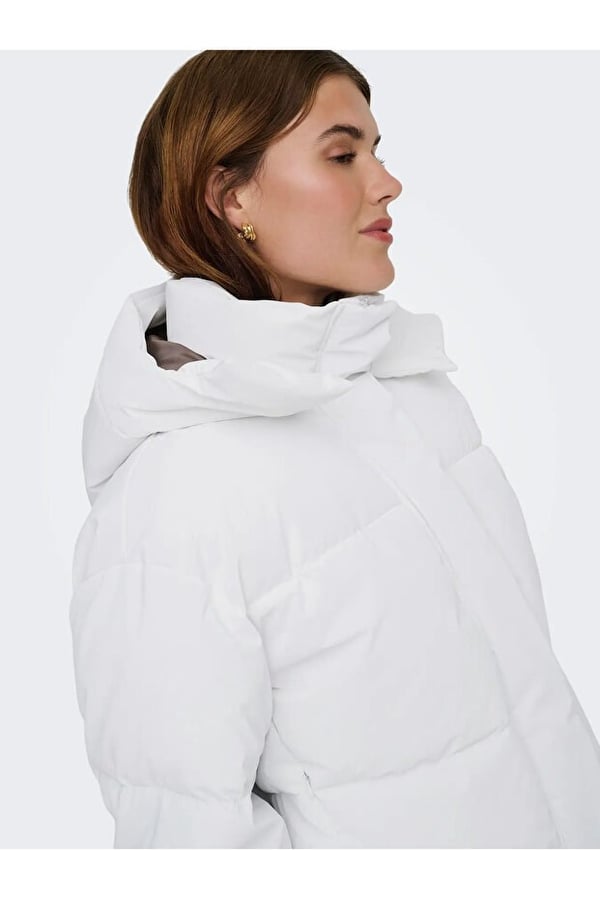 Only ONLDIXIE LIFE PUFFER JACKET CC OTW Beyaz Kadın Mont