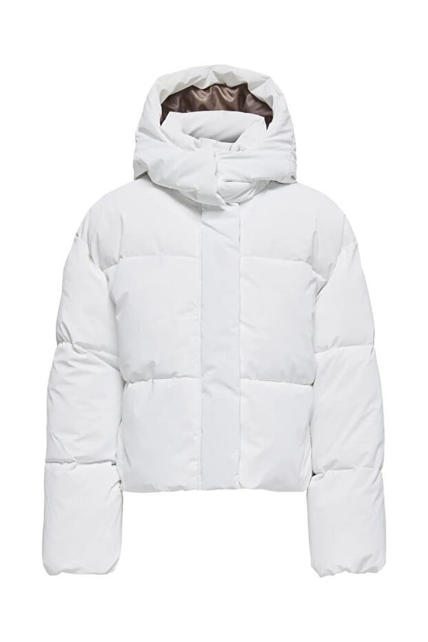 Only ONLDIXIE LIFE PUFFER JACKET CC OTW Beyaz Kadın Mont