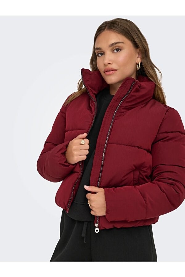 Only ONLDOLLY SHORT PUFFER JACKET OTW Mürdüm Kadın Ceket