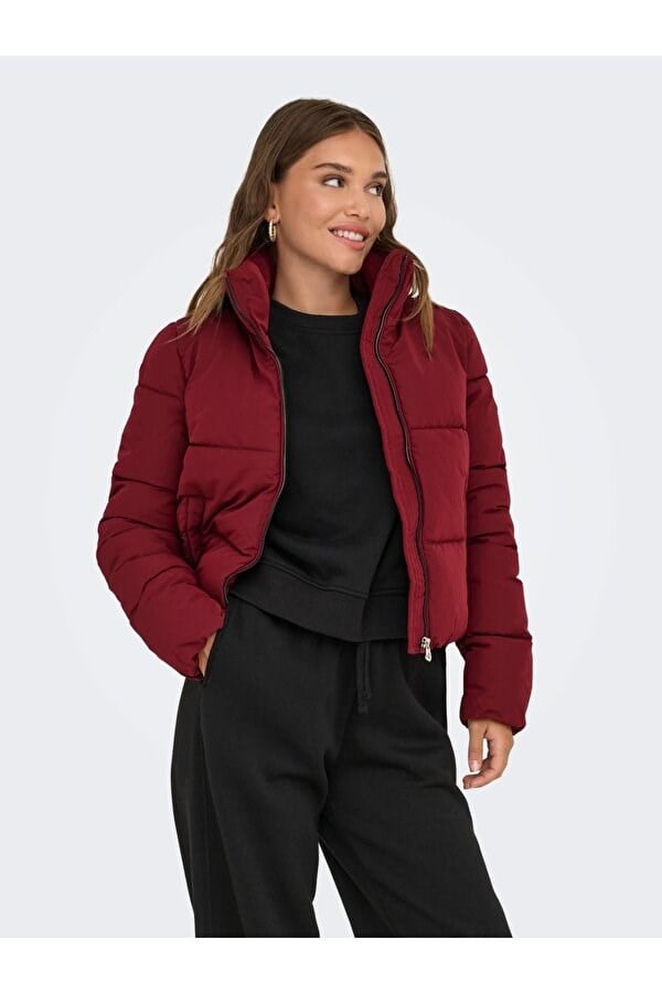 Only ONLDOLLY SHORT PUFFER JACKET OTW Mürdüm Kadın Ceket