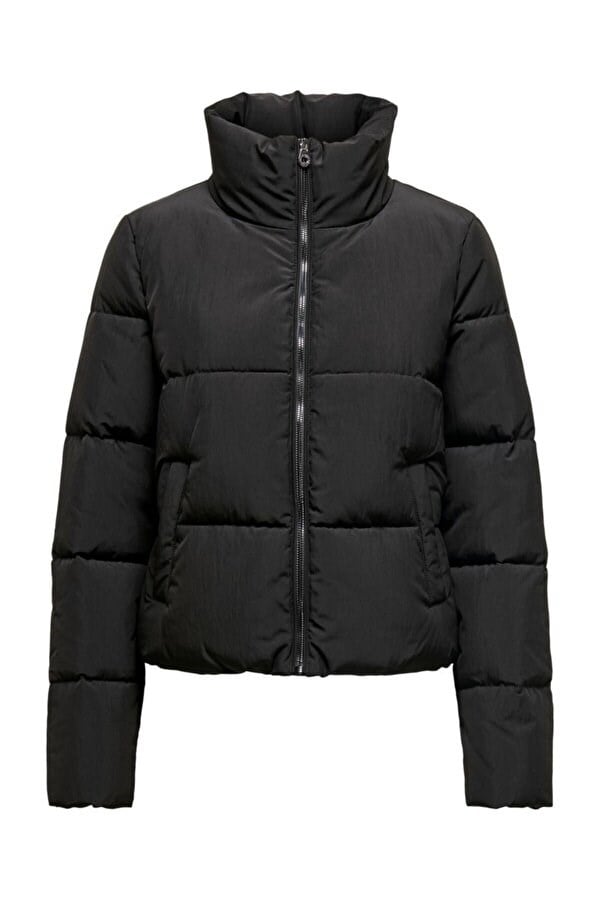 Only ONLDOLLY SHORT PUFFER JACKET OTW Siyah Kadın Ceket
