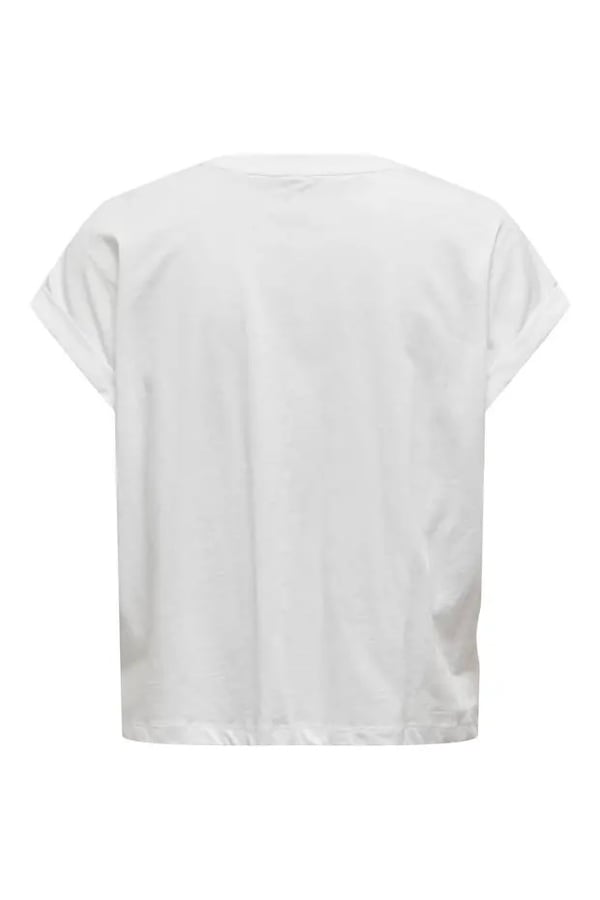 Only ONLDORIS LIFE S/S BOW TOP BOX JRS Beyaz Kadın T-Shirt