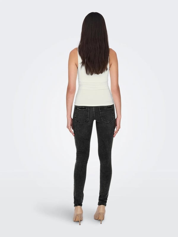 Only ONLEA S/L 2-WAYS FIT TOP JRS NOOS Beyaz Kadın T-Shirt