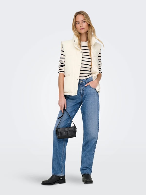 Only ONLEMILY HW STR ANK ONLLUMI MW MOM STRAIGHT DDNM NAS027 NOOS Denim Kadın Kot Pantolon