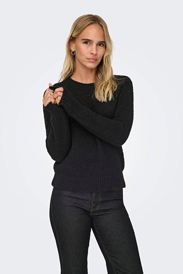 Only ONLEMIRA L/S O-NECK KNT Siyah Kadın Kazak