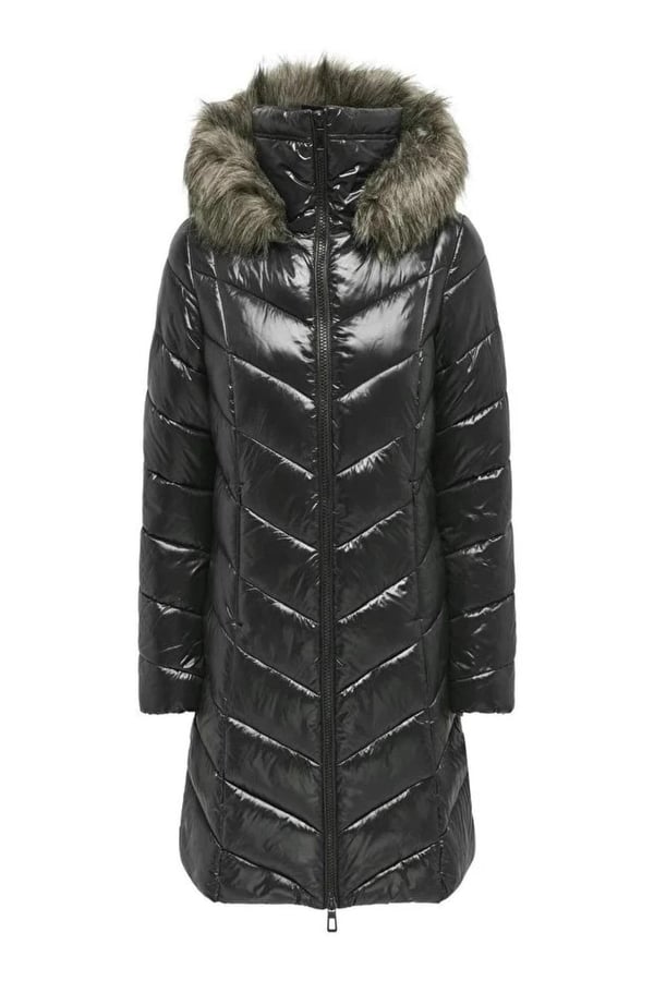 Only ONLFEVER PUFFER COAT LIFE CC OTW Siyah Kadın Mont