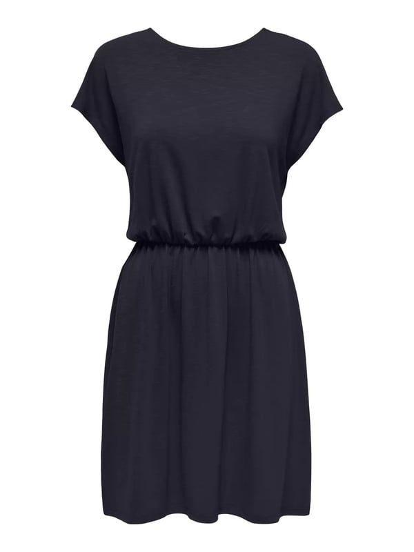 Only ONLFREDA BATSLEEVE O-NECK MIX DRESS JRS Lacivert Kadın Elbise