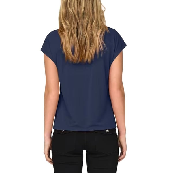 Only ONLFREE LIFE S/S MODAL STITCH TOP JRS Lacivert Kadın T-Shirt