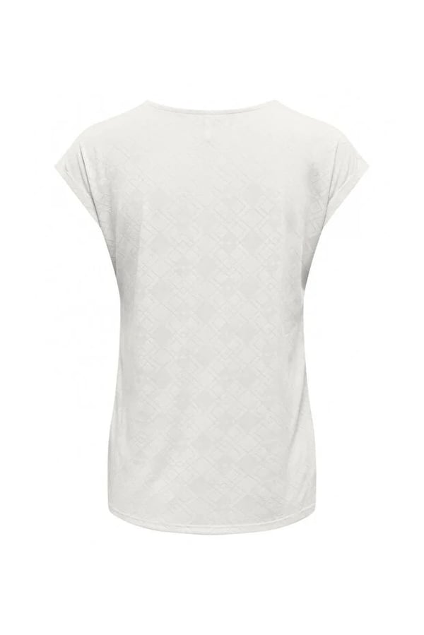 Only ONLFREE LIFE STRUC. S/S MODALTOP JRS Beyaz Kadın T-Shirt