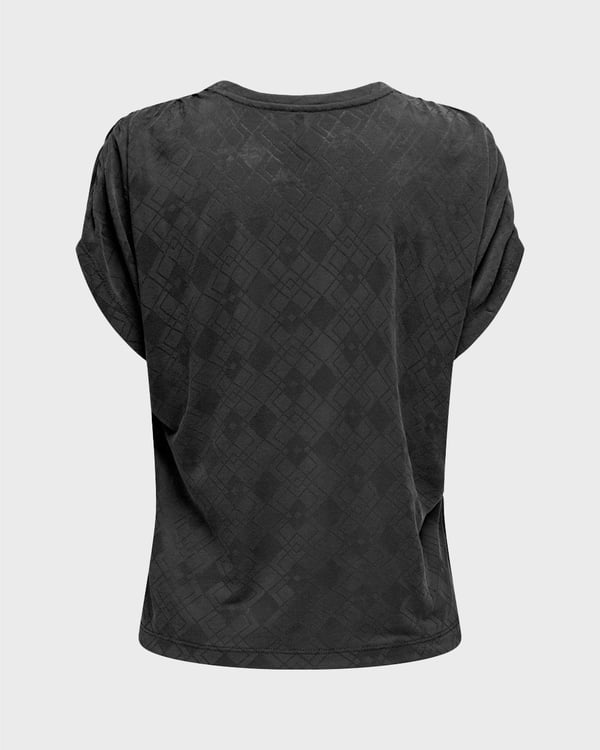 Only ONLFREE LIFE STRUCTURE S/S MODALTOP JRS Siyah Kadın T-Shirt