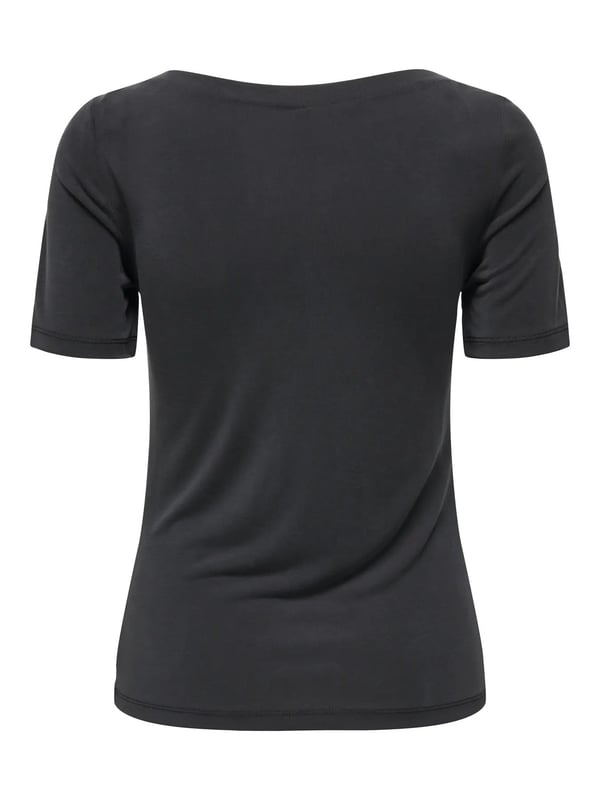 Only ONLFREE S/S BOATNECK TOP JRS Siyah Kadın T-Shirt