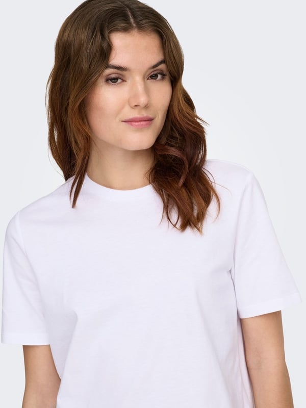 Only ONLFREJA S/S LUXE TOP CC JRS NOOS Beyaz Kadın Pantolon
