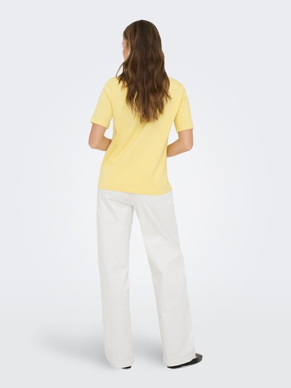 Only ONLFREJA S/S LUXE TOP CC JRS NOOS Sarı Kadın Pantolon