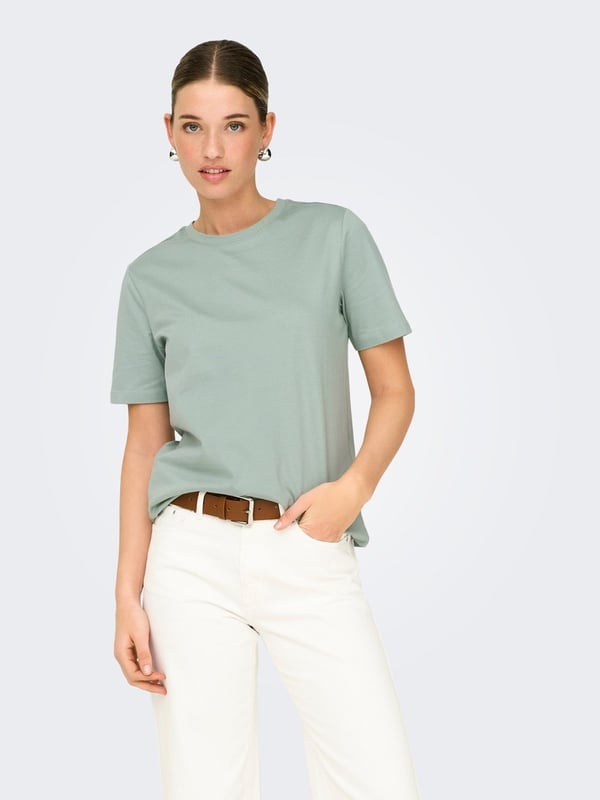 Only ONLFREJA S/S LUXE TOP CC JRS NOOS Yeşil Kadın Pantolon