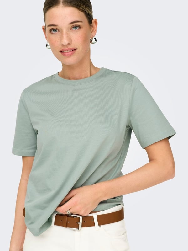 Only ONLFREJA S/S LUXE TOP CC JRS NOOS Yeşil Kadın Pantolon