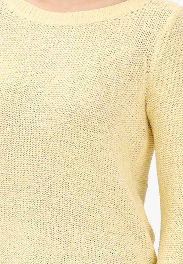 Only ONLGEENA XO L/S PULLOVER KNT NOOS Sarı Kadın Kazak