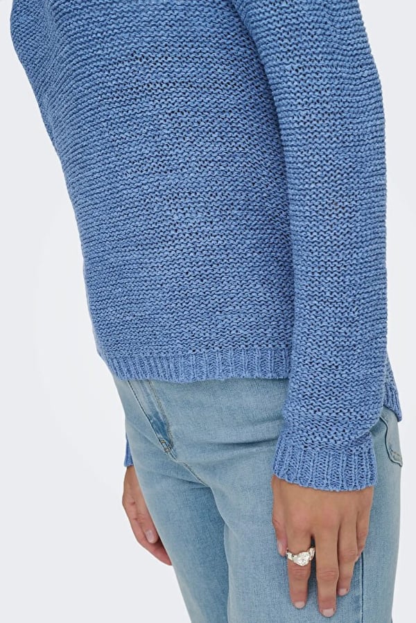 Only ONLGEENA XO L/S PULLOVER KNT NOOS Mavi Kadın Kazak