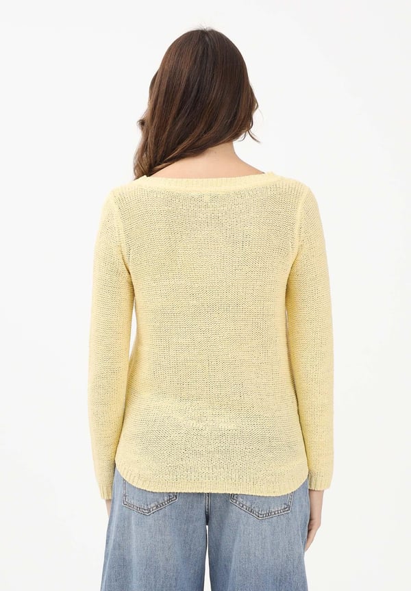 Only ONLGEENA XO L/S PULLOVER KNT NOOS Sarı Kadın Kazak