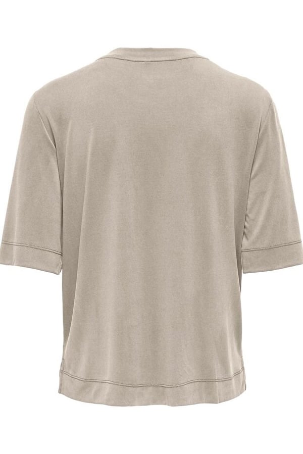 Only ONLHANNAH S/S O-NECK TOP JRS Gri Kadın T-Shirt