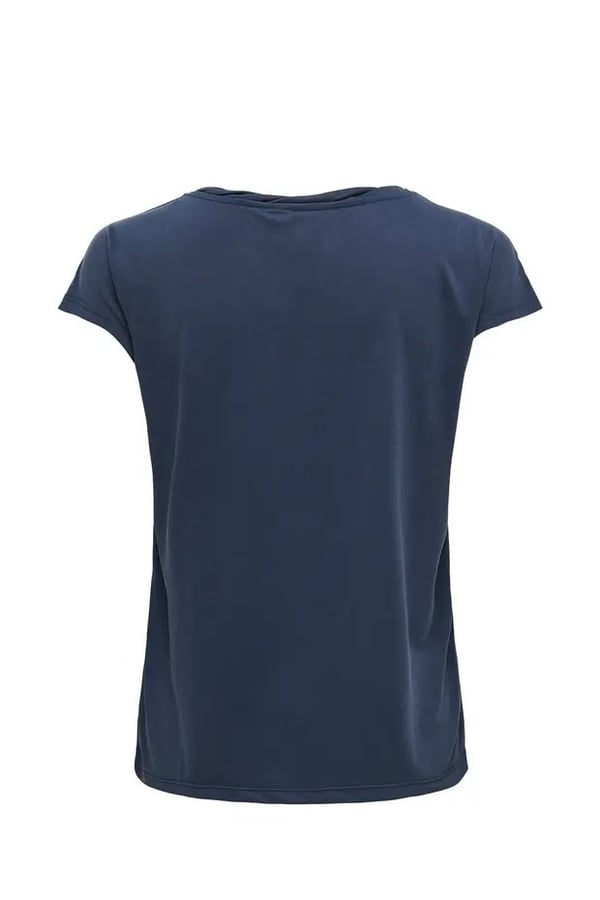 Only ONLHANNAH S/S V-NECK TOP CC JRS Lacivert Kadın T-Shirt