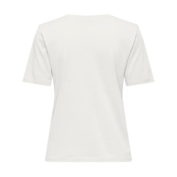 Only ONLHAPPY S/S O-NECK TEE JRS Kırık Beyaz Kadın T-Shirt