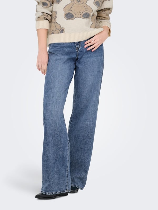 Only ONLHOPE MW WIDEUNEVEN CLOSURE DNM PIM Mavi Kadın Kot Pantolon