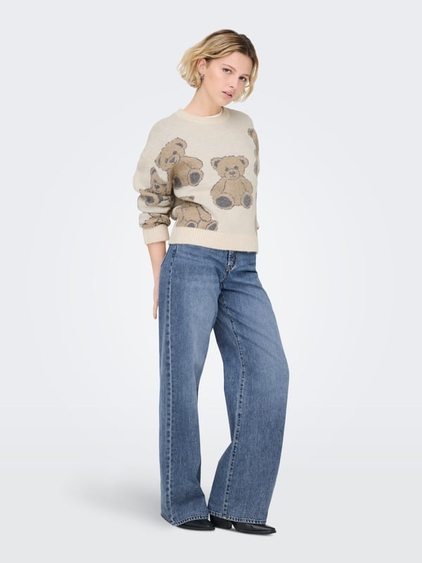 Only ONLHOPE MW WIDEUNEVEN CLOSURE DNM PIM Mavi Kadın Kot Pantolon