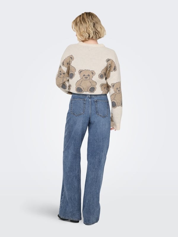 Only ONLHOPE MW WIDEUNEVEN CLOSURE DNM PIM Mavi Kadın Kot Pantolon