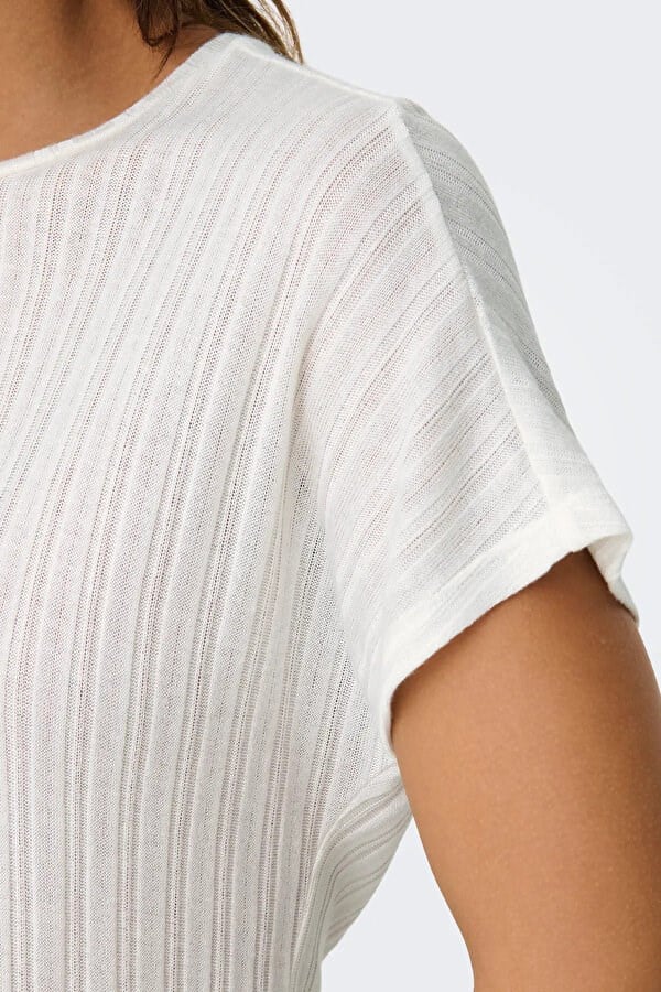 Only ONLIRINA S/S O-NECK TOP JRS NOOS Beyaz Kadın T-Shirt