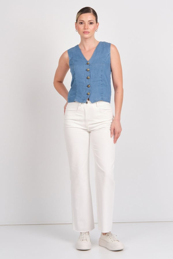 Only ONLIRIS CHARIS LIFE VEST CC WVN Denim Kadın Yelek