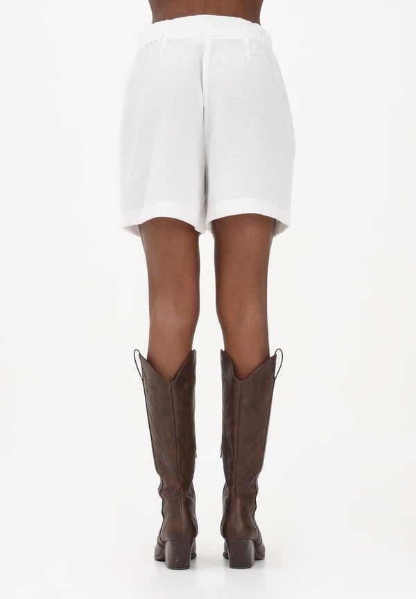 Only ONLITA HW LINEN LOOK SHORTS TLR Beyaz Kadın Şort