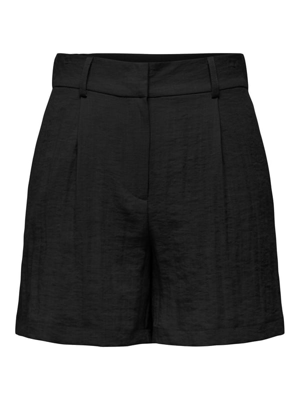 Only ONLITA HW LINEN LOOK SHORTS TLR Siyah Kadın Şort