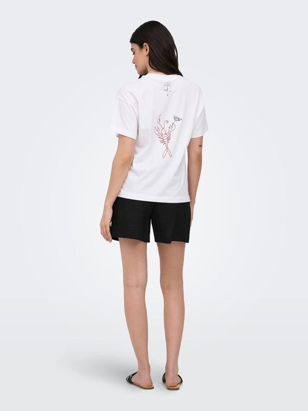 Only ONLITA HW LINEN LOOK SHORTS TLR Siyah Kadın Şort