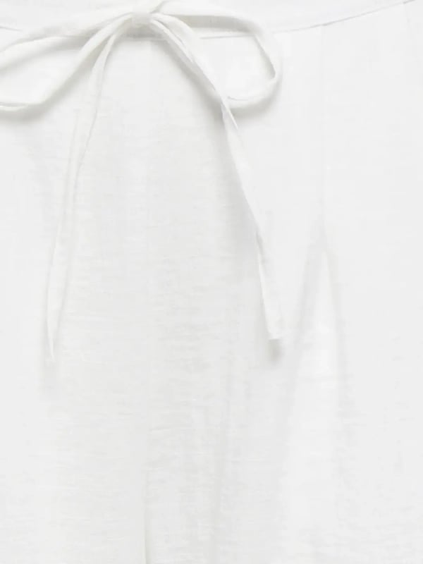 Only ONLITA MW LINEN LOOK WIDE PANT TLR Beyaz Kadın Pantolon
