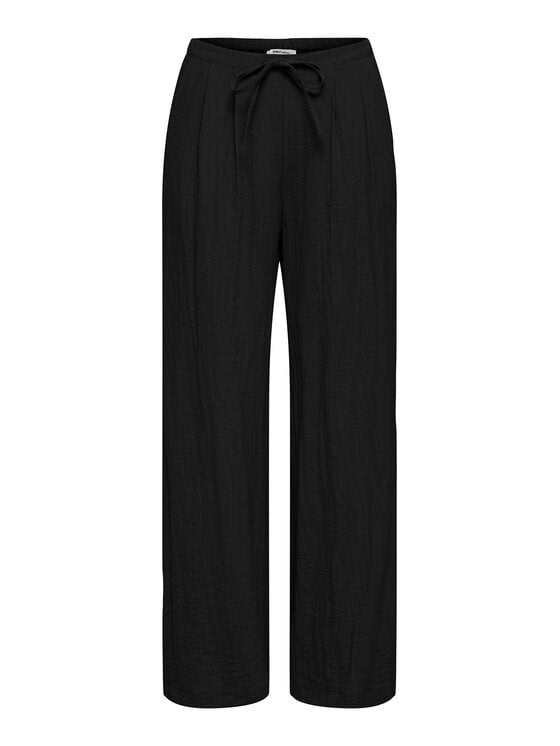 Only ONLITA MW LINEN LOOK WIDE PANT TLR Siyah Kadın Pantolon