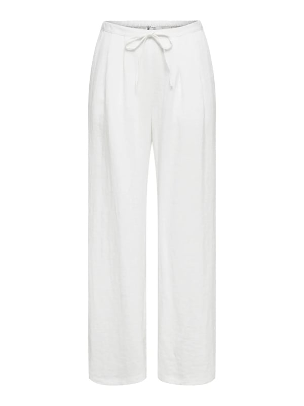 Only ONLITA MW LINEN LOOK WIDE PANT TLR Beyaz Kadın Pantolon