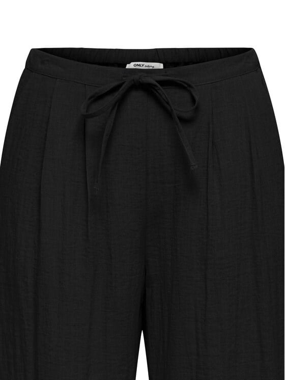 Only ONLITA MW LINEN LOOK WIDE PANT TLR Siyah Kadın Pantolon