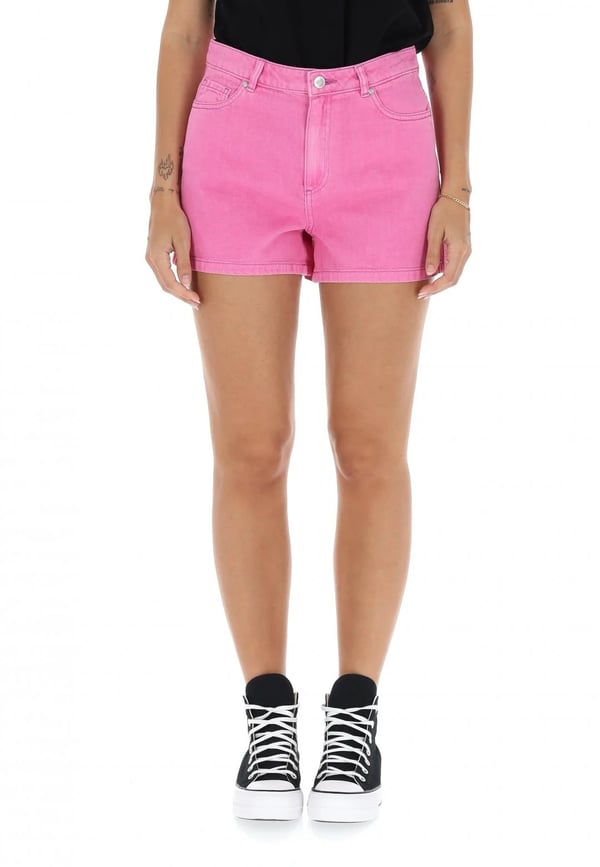 Only ONLJAGGER-SILLA HW MOM SHORTS PNT Fuşya Kadın Şort