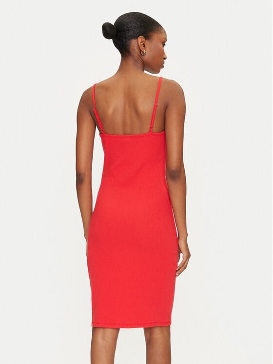Only ONLJANNA S/L DRESS BOX JRS Kırmızı Kadın Elbise