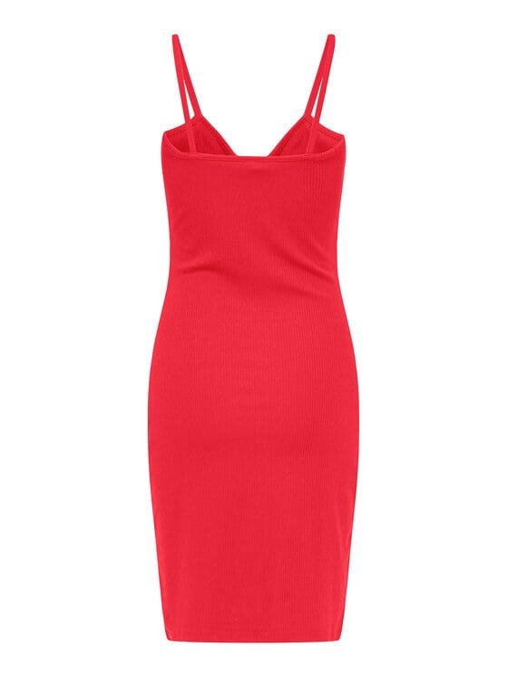 Only ONLJANNA S/L DRESS BOX JRS Kırmızı Kadın Elbise