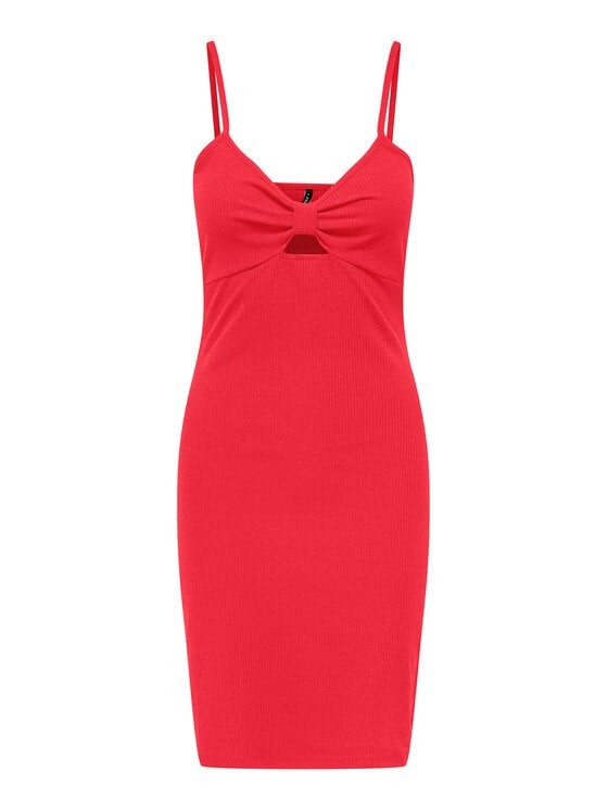 Only ONLJANNA S/L DRESS BOX JRS Kırmızı Kadın Elbise