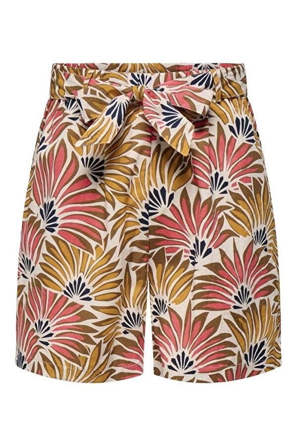 Only ONLJENN FR BELT SHORTS CS PTM Bej Kadın Şort