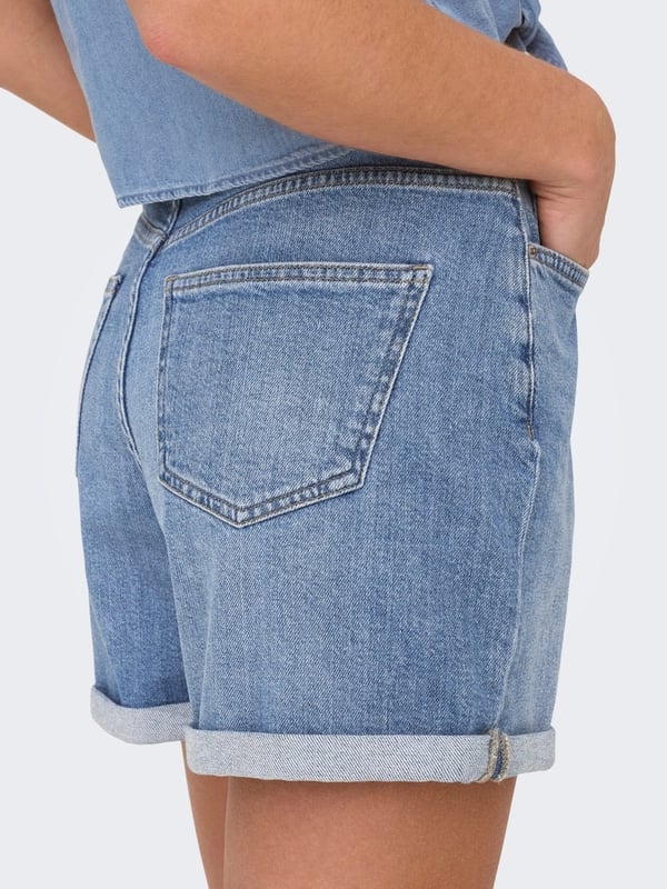 Only ONLJOSEPHINE STRETCH SHORTS DNM AZG NOOS Açık Mavi Kadın Şort