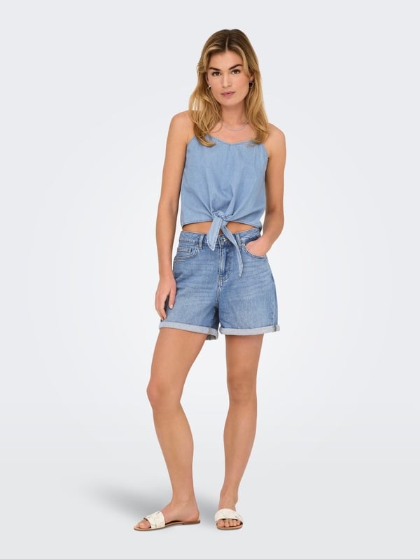 Only ONLJOSEPHINE STRETCH SHORTS DNM AZG NOOS Açık Mavi Kadın Şort