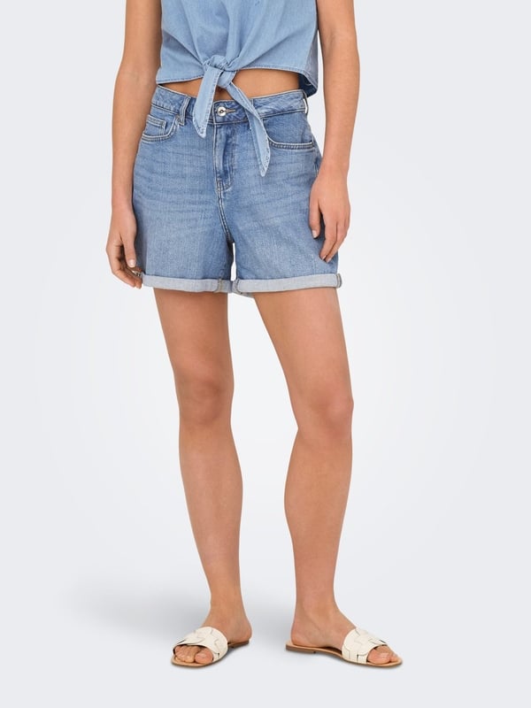 Only ONLJOSEPHINE STRETCH SHORTS DNM AZG NOOS Açık Mavi Kadın Şort