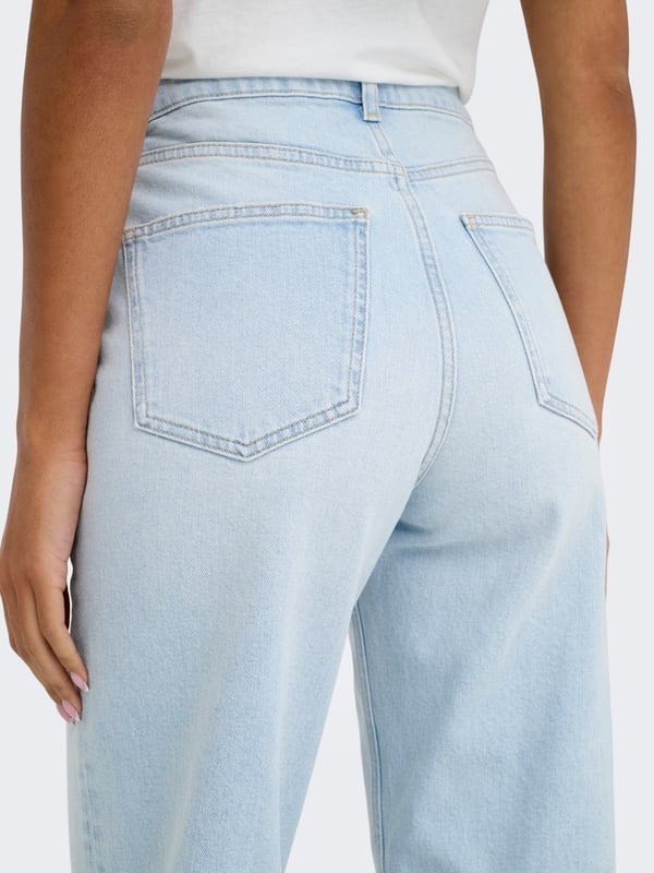 Only ONLJUICY HW WIDE LEG DOT114 DNM NOOS Denim Kadın Kot Pantolon