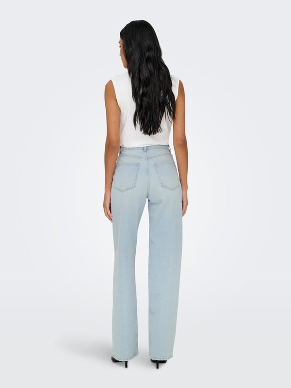 Only ONLJUICY HW WIDE LEG DOT114 DNM NOOS Denim Kadın Kot Pantolon
